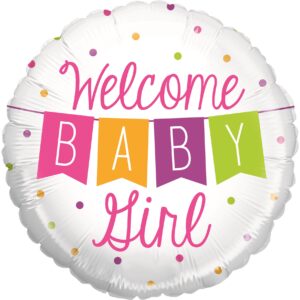 WELCOM BABY GIRL C/BANDIERINA