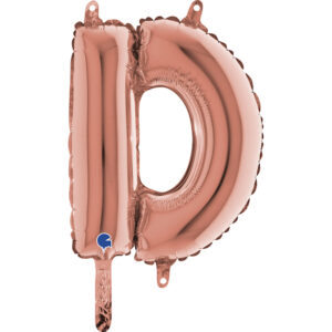 14" - 36CM LETTERA MINI D ROSEGOLD