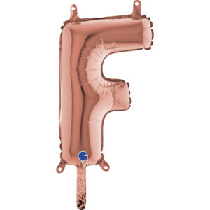 14" - 36CM LETTERA MINI F ROSEGOLD