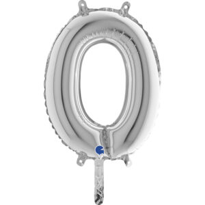 14" - 36CM LETTERA MINI O SILVER