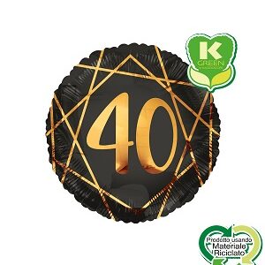 40 ANNI GEOIDE NERO 18"