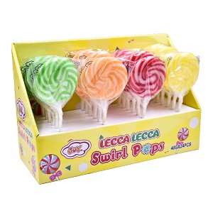 LECCA LECCA LOLLIPOP SWIRL COLORS 40gr*24pz